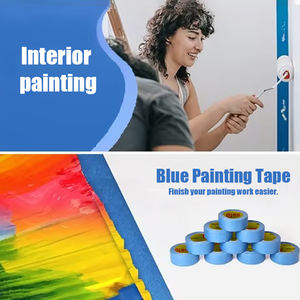Maskeren Uv Blauwe Schilders Papier Weerstaan Bescherming Verf Licht Schilder 14 Dagen Tape Blauwe Tape Schilder - Product Image 2