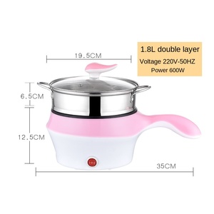 Sartén Eléctrica Multifuncional Pequeña con Cuerpo de Plástico, Mini Cocina Eléctrica para Uso Doméstico, Ideal para Estudiantes y Dormitorios - Product Image 6