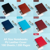 Cuadernos A5 de Estilo Simple al por Mayor, Libretas de Oficina para la Escuela y Negocios, Duraderas, 100 Hojas, Diario Personal