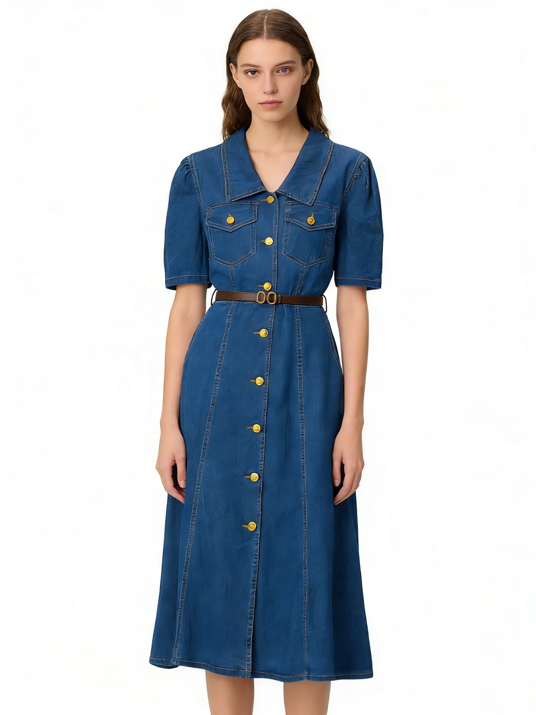 casual knee length denim dress Casual Day Dresses | Trendy Styles for Every Occasion