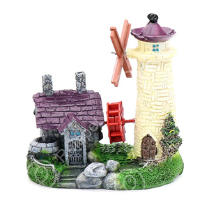 Decorações para Aquário Air Action, Grande Castelo de Resina com Cata-vento para Decoração de Tanque de Peixes - Product Image 4