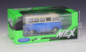 Welly 1:24 <span class=keywords><strong>VW</strong></span> 1963 <span class=keywords><strong>T1</strong></span> BUS BUS Van Simulation Alliage Fini Modèle De Voiture Jouet Moulé Sous Pression Véhicules Jouets - Product Image 6