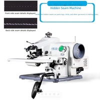 Petite machine à point invisible de table avec moteur servo réglable pour ourlets de pantalons et modifications de chemises