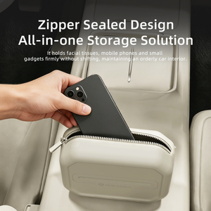 <b>seat</b> back mount silicone car tissue <b>box</b> no sharp edges safe auto tissue container for car interior decoration - Product Image 5
