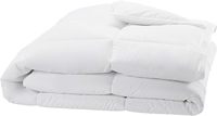 Couette alternative blanche For Basics, garnissage en laine, avec languettes d'angle, lavable en machine, taille King, toutes saisons, 102 x 90 pouces