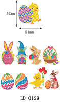Nouvelle Peinture Diamantée Luhua Art Pâques pour Enfants, Style Libre, Création 5D DIY, Résine Écologique Région Nordique