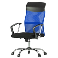 JOHOOFURNITURE Chaise de bureau exécutive ergonomique pivotante en cuir et maille à dossier haut, pour usage commercial, OEM, ODM, vente en gros