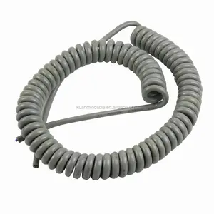 Industrial using coiled cable electric block spring cable