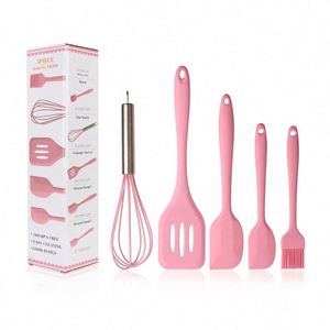 Juego de Utensilios de Cocina de Silicona Resistente al Calor de Grado Alimenticio, Juego de 5 Piezas de Silicona para Cocinar y Hornear - Product Image 3