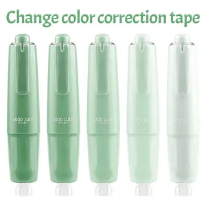 Whiteout New Press Type Pen Style Whiteout Tape OEM Order Factory Custom Correction Tape With 360 Degree Rotatable Tip