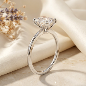 Phoenix Oval Lab Created Moissanite Sterling <b>Silver</b> <b>Solitaire</b> <b>Ring</b> Rhodium/Yellow Gold/Rose Gold Plating Romantic <b>Rings</b> - Product Image 2