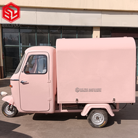 Personnalisé Mini Camion De Nourriture Panier De Crème Glacée Mobile Hot Dog Panier Pas Cher Mobile Électrique Camion De Nourriture Ape Tuk Tuk Tricycle Chariot De Nourriture