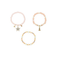 Bracelet de Noël Enchantant pour Femmes, Bracelet Perlé avec Breloques Perles, Cadeau de Fêtes pour Filles, Vente en Gros Personnalisée