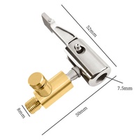 Collier de serrage pour valve de pneu de voiture, connecteur de pompe à air portable pour tuyau de compresseur, adaptateur de réparation de valve, clip