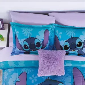Ensemble de housse de couette Stitch, taille double, lavable, en polyester, pour enfants - Product Image 3