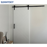 Design Sunnysky Design moderne Portes de grange en bois personnalisables Portes coulissantes Portes pliantes intérieures pour maisons