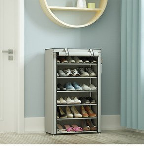 モダンな折りたたみ式キャビネット靴ラック防風カバー付き衣類スタンド収納室内用 - Product Image 2