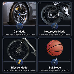 <span class=keywords><strong>Compresseur</strong></span> d'air électrique portable numérique multifonctionnel Toocki 2024 85w pour pneus de voiture - Product Image 5