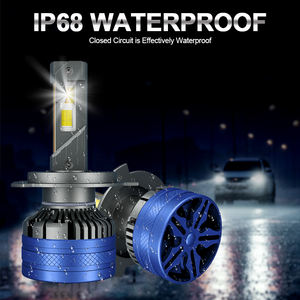 Feux de croisement <span class=keywords><strong>LED</strong></span> pour voiture <span class=keywords><strong>3</strong></span> couleurs K68, contrôle par application, H1 H4 H7 140W 30000 lumens 12V, universels, phares 880 9005 9006 - Product Image 6