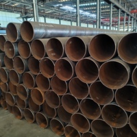 Tuyau en acier spiralé soudé SSAW à paroi épaisse et grand diamètre, haute résistance, personnalisé, conforme ASTM A252 Q345B, pour les travaux de fondations de pieux marins