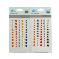Feuille d'autocollants imperméables d'autocollants d'artisanat de papier d'autocollants décoratifs populaires d'émail à vendre