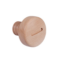 Crochets muraux ronds modernes en bois de hêtre pour manteaux, sacs, serviettes – Crochets de rangement minimalistes pour entrée, décoration intérieure, vente en gros