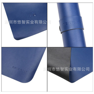 Alfombrilla de ratón de cuero de doble cara grande hecha a medida, alfombrilla para teclado de computadora de escritorio, alfombrilla para ratón de juegos, suministros de oficina. - Product Image 2