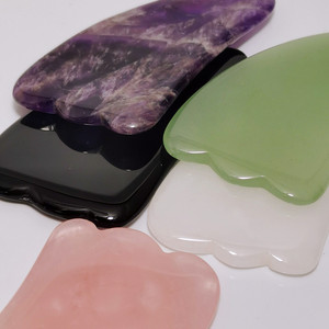 Venta caliente Natural Jade Roller Facial Guasha Tool para el cuidado efectivo de la piel - Product Image 4