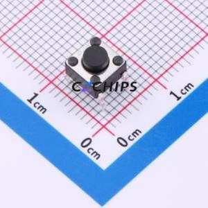 K2-1102DP-A4SW-04 Tactile Switch Through hole-4P,6x6mm Switch Single Pole Single Throw Round Button 2.5N Through Hole - Product Image 1