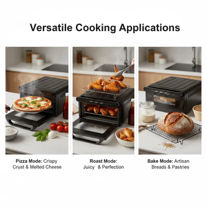 Electric <strong>3</strong> Loaf Sizes (<strong>1</strong>-2.5LB) 2200W Stainless Steel Air Fryer Oven Bread <strong>Maker</strong> Digital Control 150-430 Temp 60-Min Household - Product Image 5