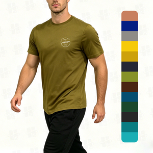 Camiseta Deportiva Personalizada de Manga Corta con Cuello Redondo, Ultra Suave, de Alta Calidad, de Poliéster y Elastano, de Secado Rápido para Hombre - Product Image 1