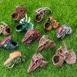 Vente en gros Shantou Surprise Boîte aveugle en plastique Dino Oeuf enfants doigt <span class=keywords><strong>dessin</strong></span> <span class=keywords><strong>animé</strong></span> <span class=keywords><strong>dinosaure</strong></span> anneau jouet pour garçons - Product Image 2