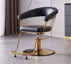 2024 Suessen dernière version conception creuse chaise de beauté noir et or luxe salon de coiffure chaises de coiffure - Product Image 5