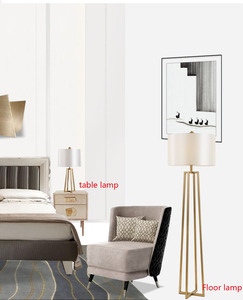 Yizhongshan — lampe Led autoportante en fer doré, Design moderne, luminaire décoratif d'intérieur, idéal pour un salon - Product Image 5