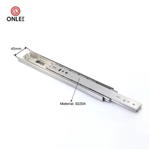 High Quality Furniture Hardware Ball Bearing Full Extension Smooth Sliding Heavy Duty Drawer Slides