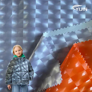 En stock impression 3D yeux de chat <span class=keywords><strong>film</strong></span> PU collé avec tissu pongé polyester 50D organique pour les filles pour manteau d'hiver décoration de sac à dos - Product Image 1