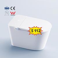 En gros Cuvette de toilettes intelligente avec télécommande, siège chauffant, détection par capteur au pied, chasse d'eau, fonction lavage féminin