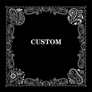 <span class=keywords><strong>Bandana</strong></span> Personalizzata in Cotone con Logo Stampato su Entrambi i Lati, Design a Tinta Unita, <span class=keywords><strong>Multiuso</strong></span> - Product Image 1
