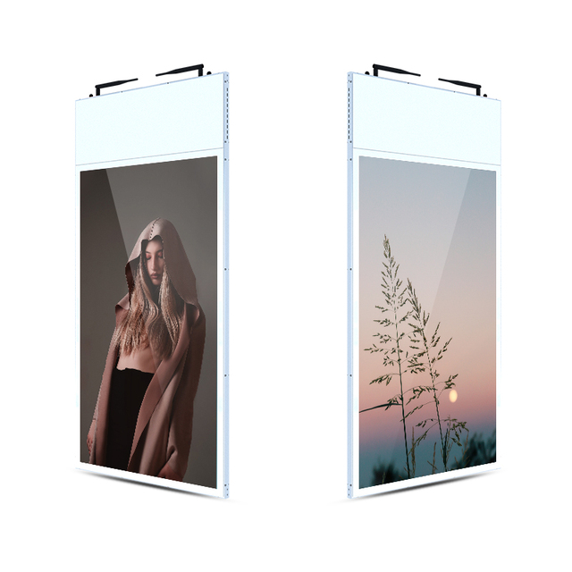 Double Sided LCD Display Digital Signage Dual Hanging Monitor Shop Video Player Window Advertising TV