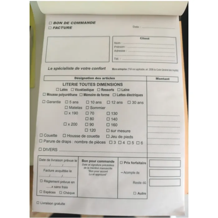 Yulu-Libro de facturas de impuestos sin carbón, duplicador personalizado, fabricante A5
