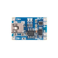Módulo de carga de batería de litio MICRO/MINI/tipo-c 1A, protección de carga USB, dos en uno, TP4056