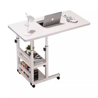 Table de chevet réglable en hauteur de haute qualité, table d'ordinateur, bureau, table d'étudiant, table de chevet pour dortoir, table pour ordinateur portable T1088