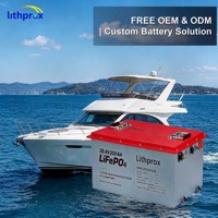 Batterie marine LiFePO4 à décharge profonde 36V 200AH Grade A Usine OEM 6K Cycles BMS intelligent RS485 Terminal M8 CE RoHS IP67 OEM ODM