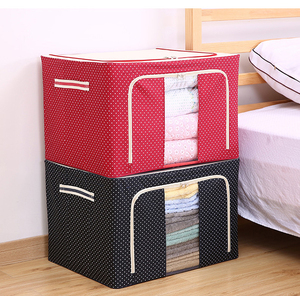 11L 22L 66L 77L 100L Home Organizers Steel Frame Oxford Cloth Collapsible Storage Box Stackable