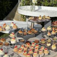 Support de présentation de desserts en miroir argenté, acrylique, pour événements, mariages, tables de réception