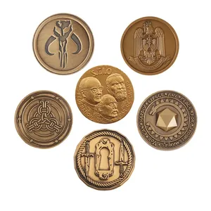 Preço de fábrica Retrato Personalizado Animais Equipe Sinais Metal Brass Challenge Moeda Antiga Collectible Coin Set Preço