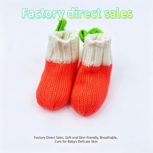 Graziosi Scarpine per Neonati Lavorate a Maglia con Motivi Floreali |   Scarpe da Barca Ultra Morbide e Traspiranti |   Scarpine Antiscivolo Comode per Neonati per Tutte le Stagioni - Product Image 2