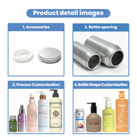 Bouteille cylindrique en aluminium laqué de qualité alimentaire personnalisée 53*110mm 150ml pour capsules, comprimés, grains de café, aliments