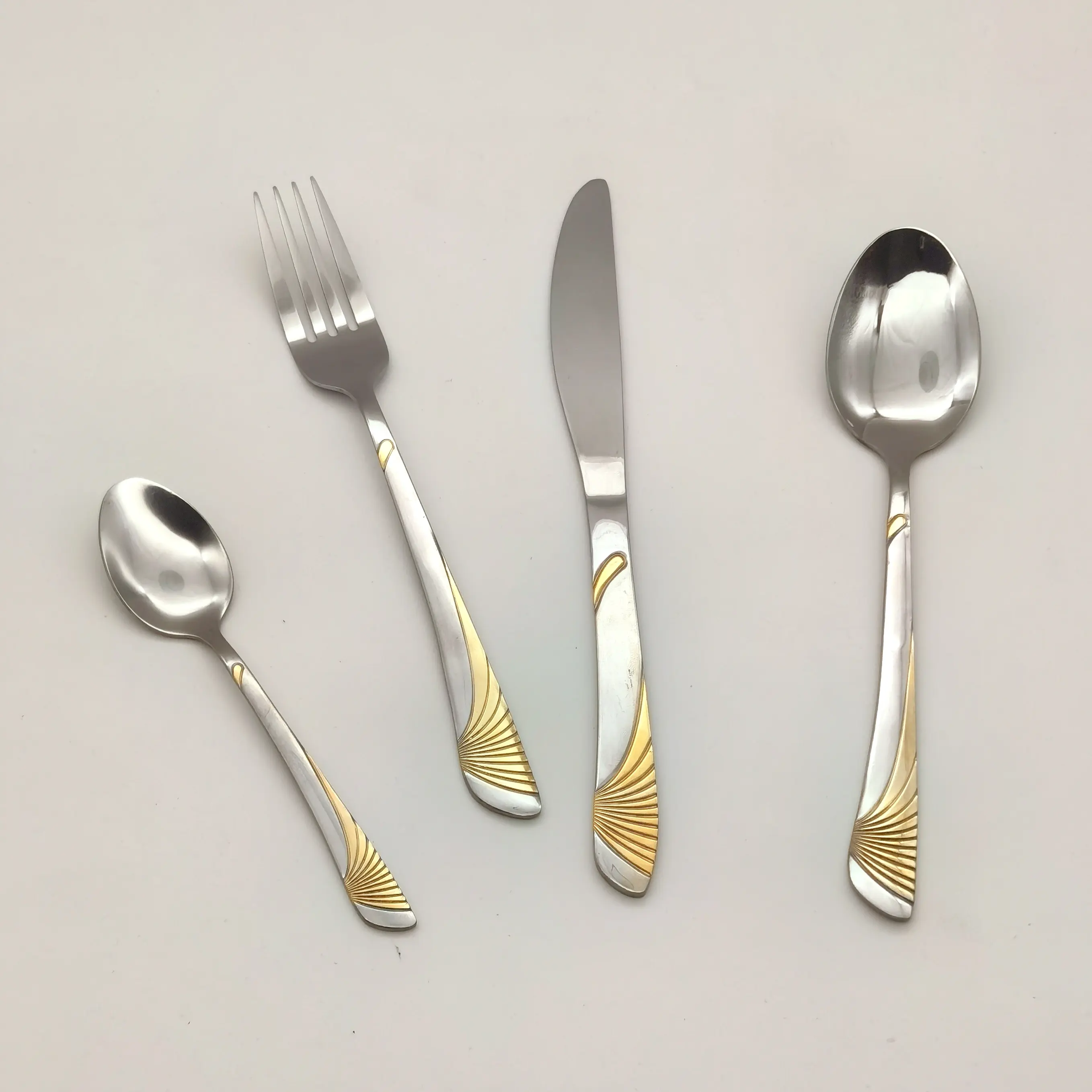 Wholesale stainless steel polished tableware hotel wedding hot sale Other kitchen utensils are gilded