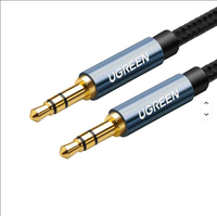 Cable de Audio UGREEN AV119 Macho a Macho de 1 Metro, Cable Auxiliar de 3.5mm a 3.5mm, Cable de Audio Auxiliar Macho a Macho, Cable Auxiliar Estéreo de PVC
